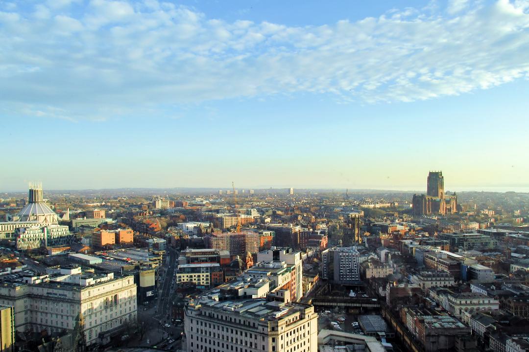 Photo showing Liverpool hen party city view