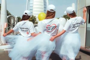 A group of girls wearing funny hen party t-shirt ideas