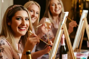 Paint And Prosecco Hen Party Class