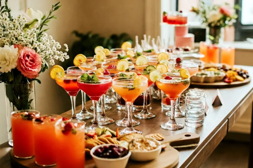 Hen party grazing platters and mocktails